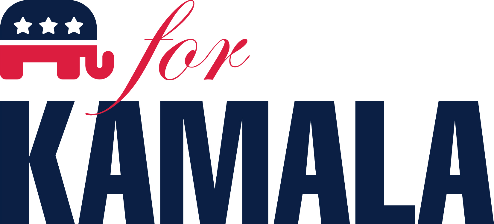 GOP for Kamala Harris Logo